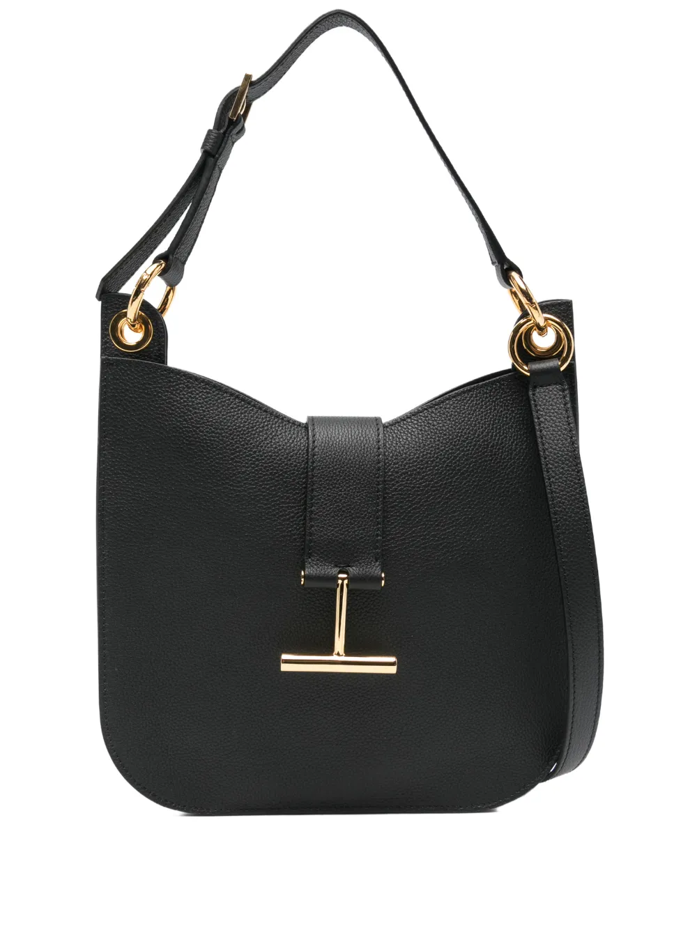 TOM FORD Tara T-bar-buckle shoulder bag - Nero