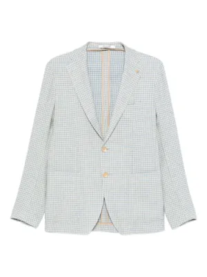 Tagliatore チェック ダブルジャケット | ホワイト | FARFETCH JP