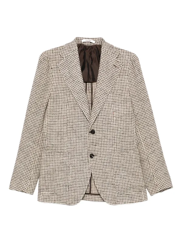 <美品>TAGLIATORE 新ロゴ チェック ツイード ジャケット サイズ48 Tagliatore チェック ジャケット | ニュートラル | FARFETCH JP