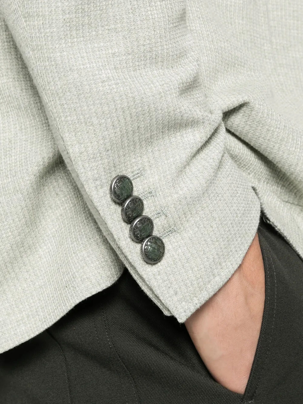 Tagliatore Blazer met enkele rij knopen Groen