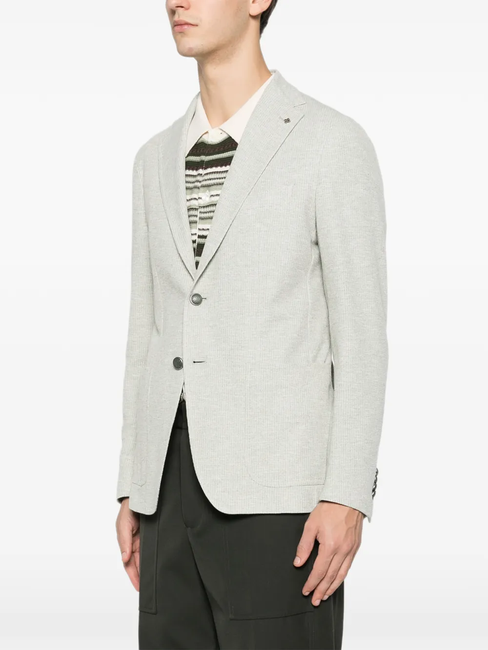 Tagliatore Blazer met enkele rij knopen Groen
