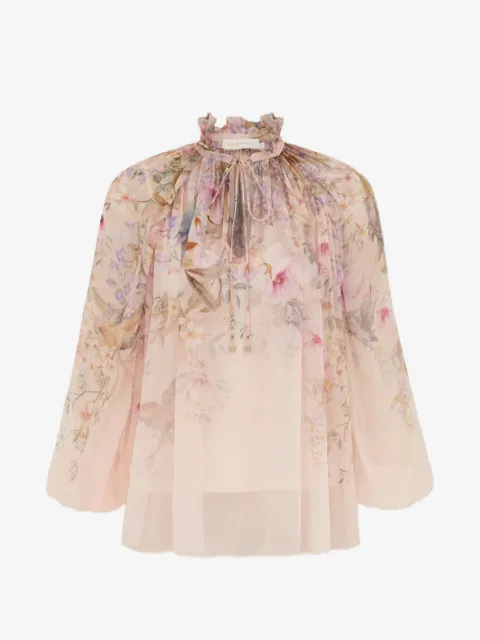 ZIMMERMANN Rebellion Bluse mit Print