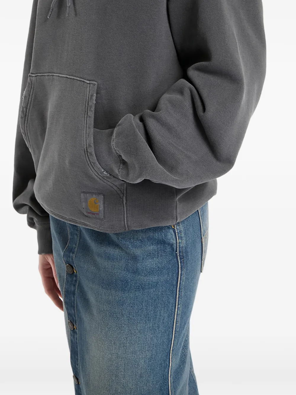 Carhartt WIP Hoodie met trekkoord en buidelzak Zwart