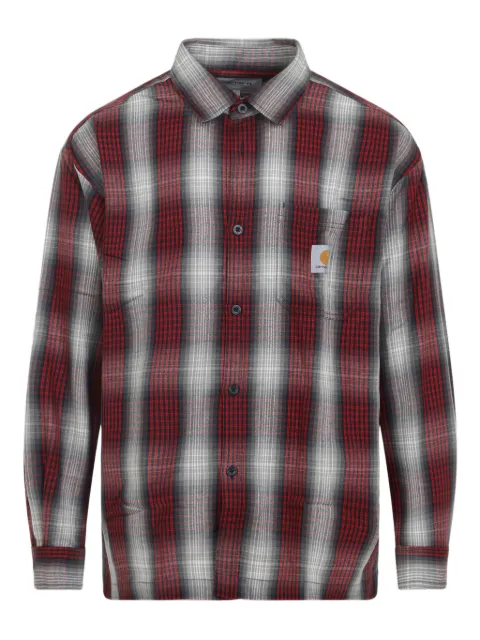 Carhartt WIP L/S Harlin check-pattern pocket-detail shirt