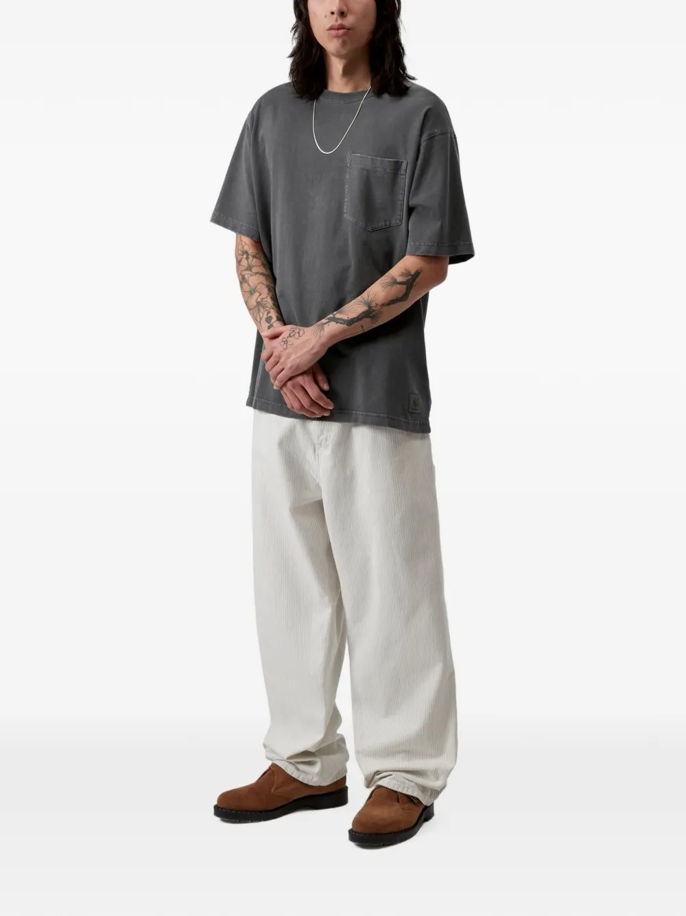 Carhartt WIP S S Torion T-shirt met zakdetail Grijs