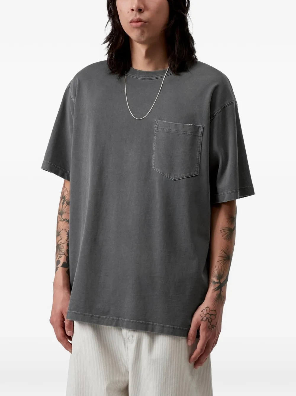 Carhartt WIP S S Torion T-shirt met zakdetail Grijs