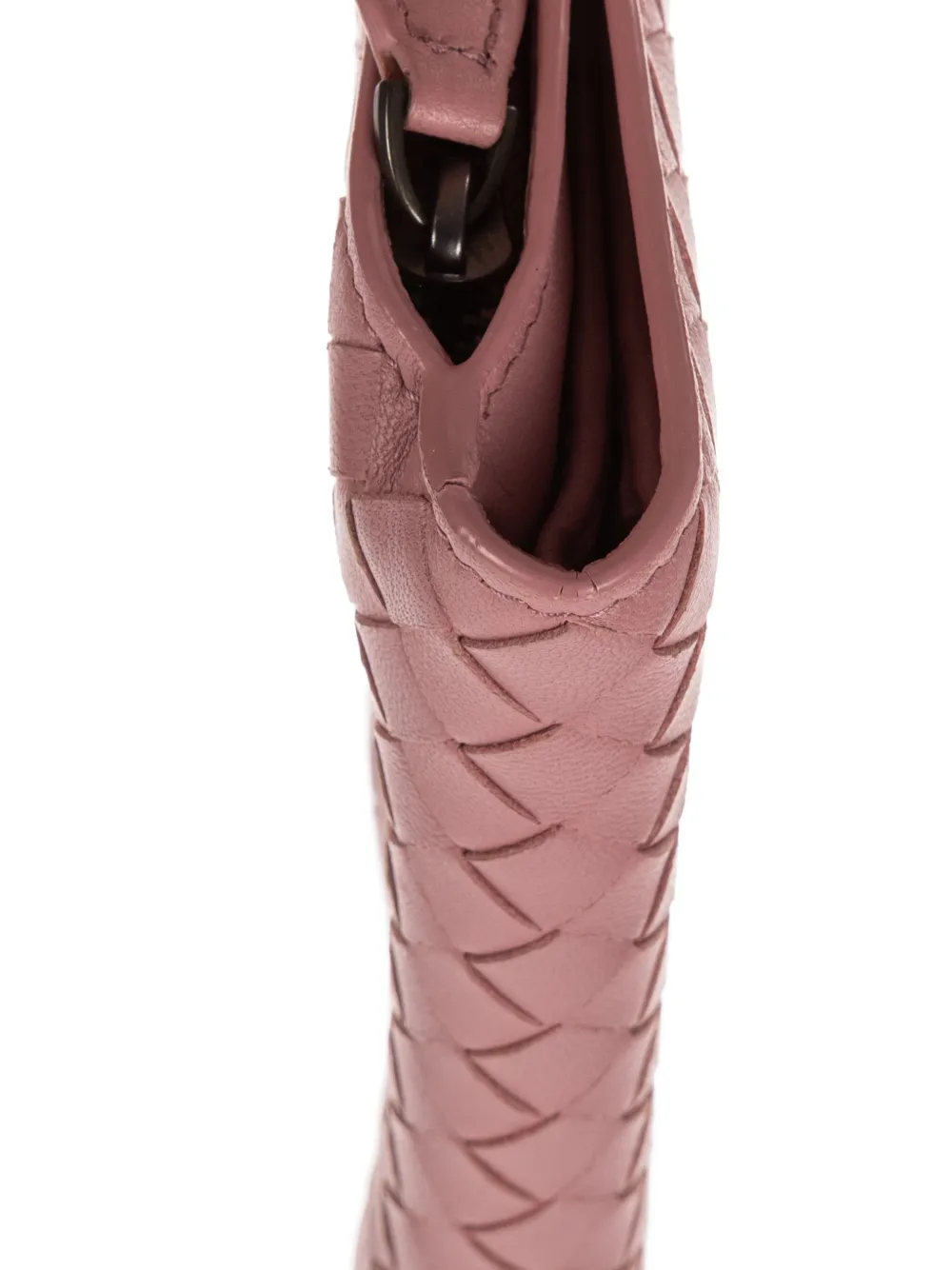 Bottega Veneta Pre-owned Woven Wallet in Pink, view 5