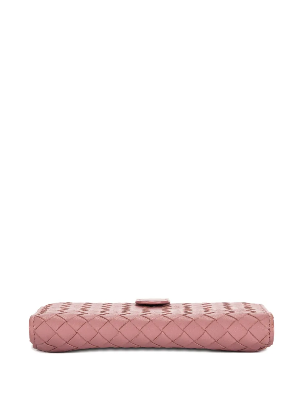 Bottega Veneta Pre-owned Woven Wallet in Pink, view 4