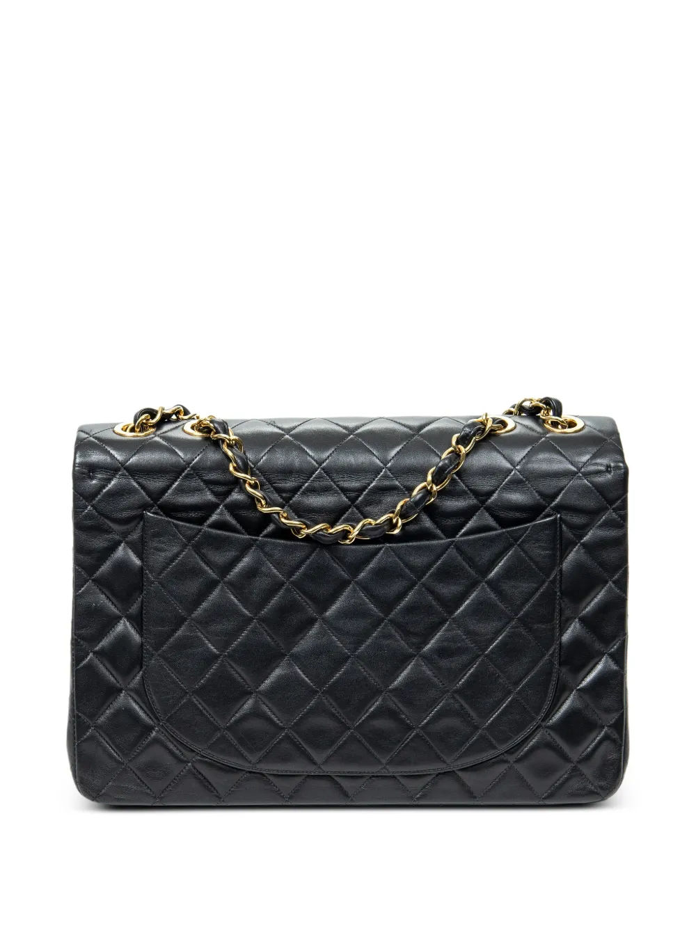 CHANEL Pre-Owned 1994-1996 Maxi Jumbo XL Flap schoudertas - Zwart