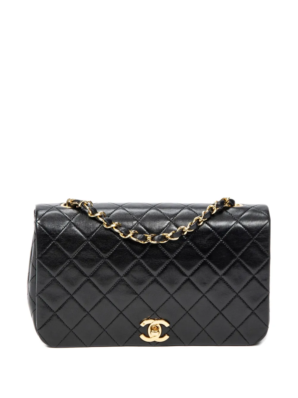 CHANEL Pre-Owned Borsa a spalla Flap matelassé - Nero
