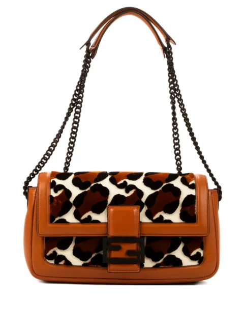 Fendi Pre-Owned  Baguette Leopard shoulder bag