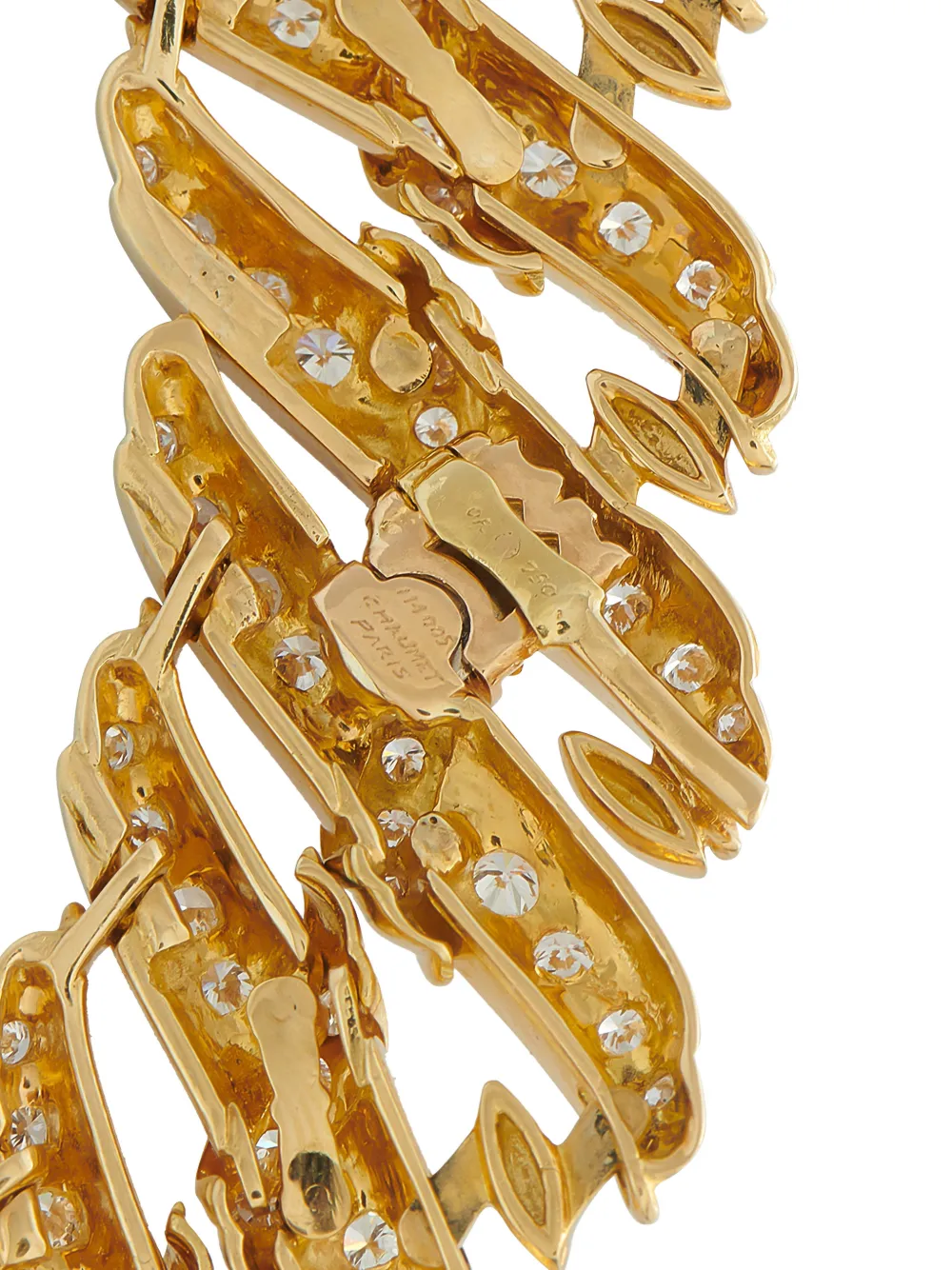 Chaumet 18K yellow gold diamond wave necklace | Men | Image 2