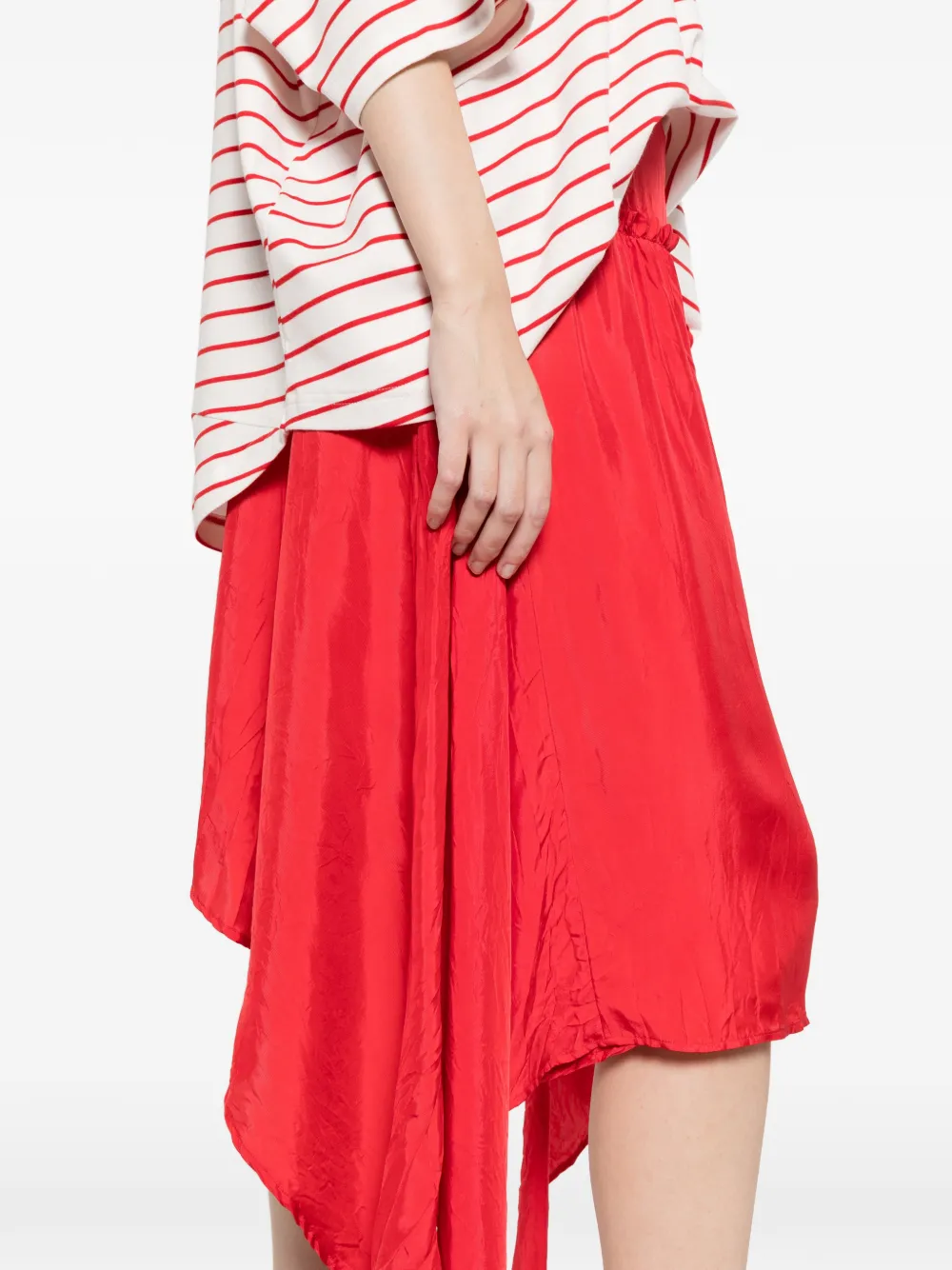 Plan C Rok met strikdetail Rood