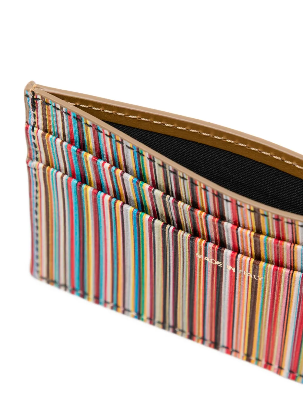 Paul Smith Gestreepte pasjeshouder Bruin