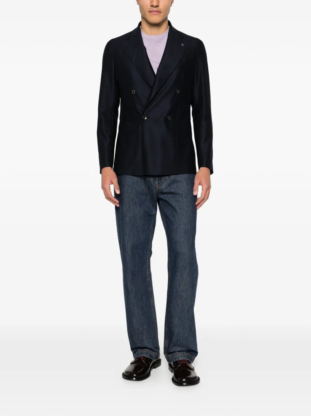 Tagliatore Blazer met dubbele rij knopen Blauw