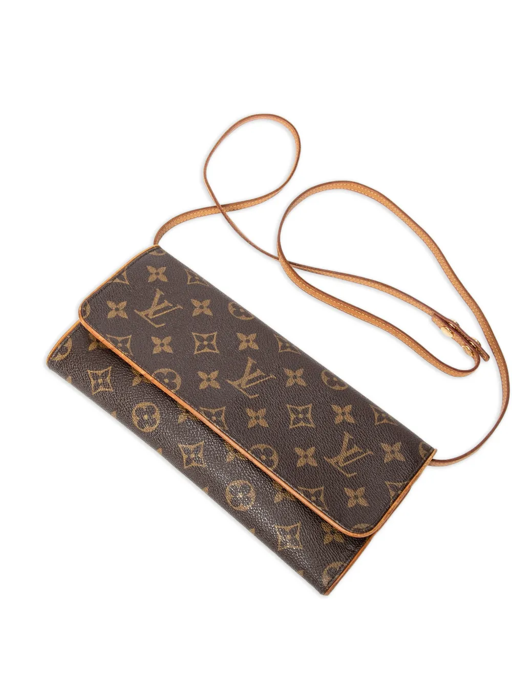 Louis Vuitton Pre-Owned 2001 Twin GM Monogram Schultertasche - Braun
