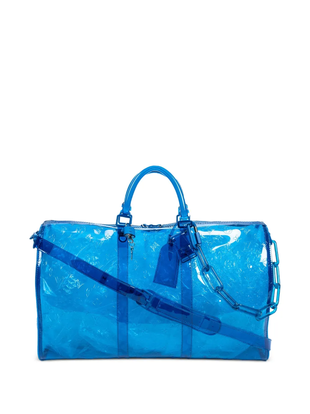 Louis Vuitton Pre-Owned Borsone Keepall Bandoulière 50 Ltd. 2019 Ed. Borsone Virgil Abloh - Blu