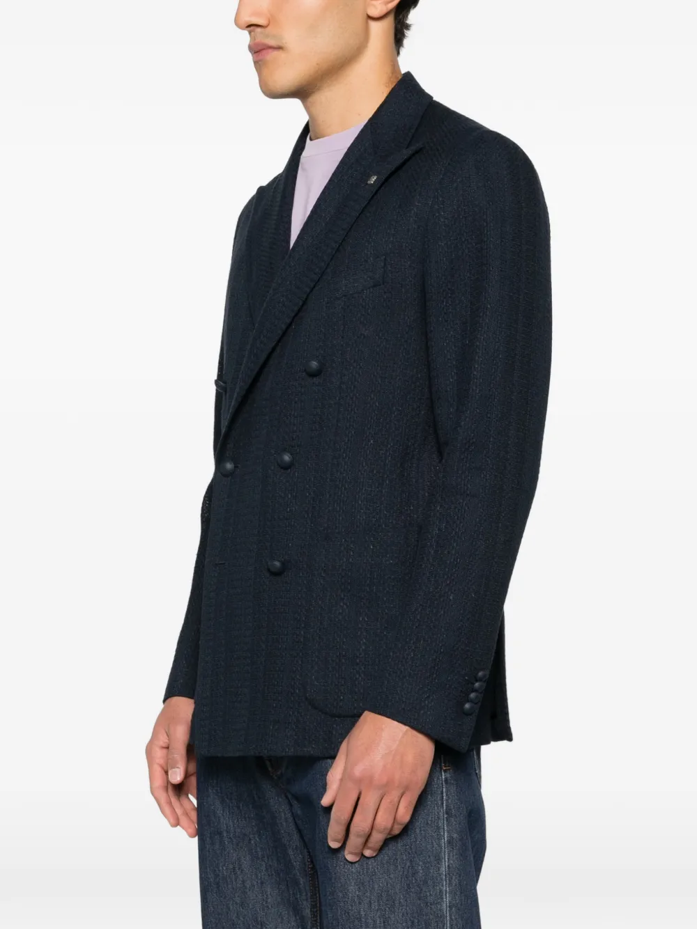 Tagliatore Blazer met dubbele rij knopen Blauw