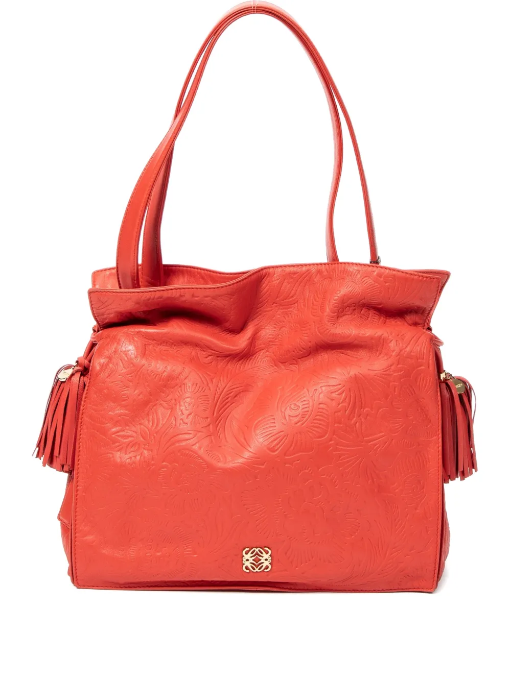 Loewe Pre-Owned Borsa tote Flamenco piccola - Arancione