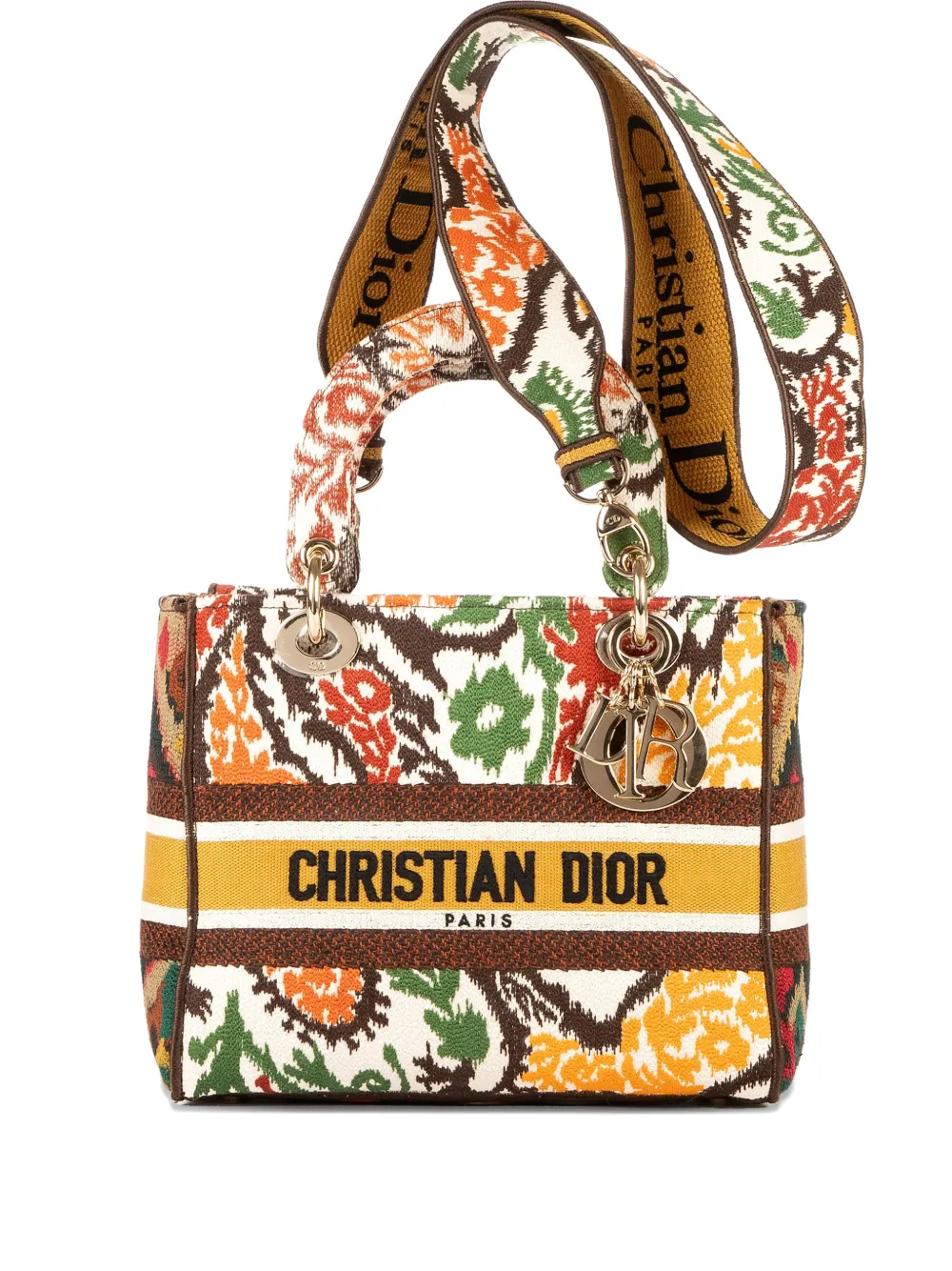 Christian Dior Pre-Owned Borsa tote Lady Dior media - Toni neutri