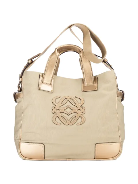 Loewe Pre-Owned logo appliqué tote bag