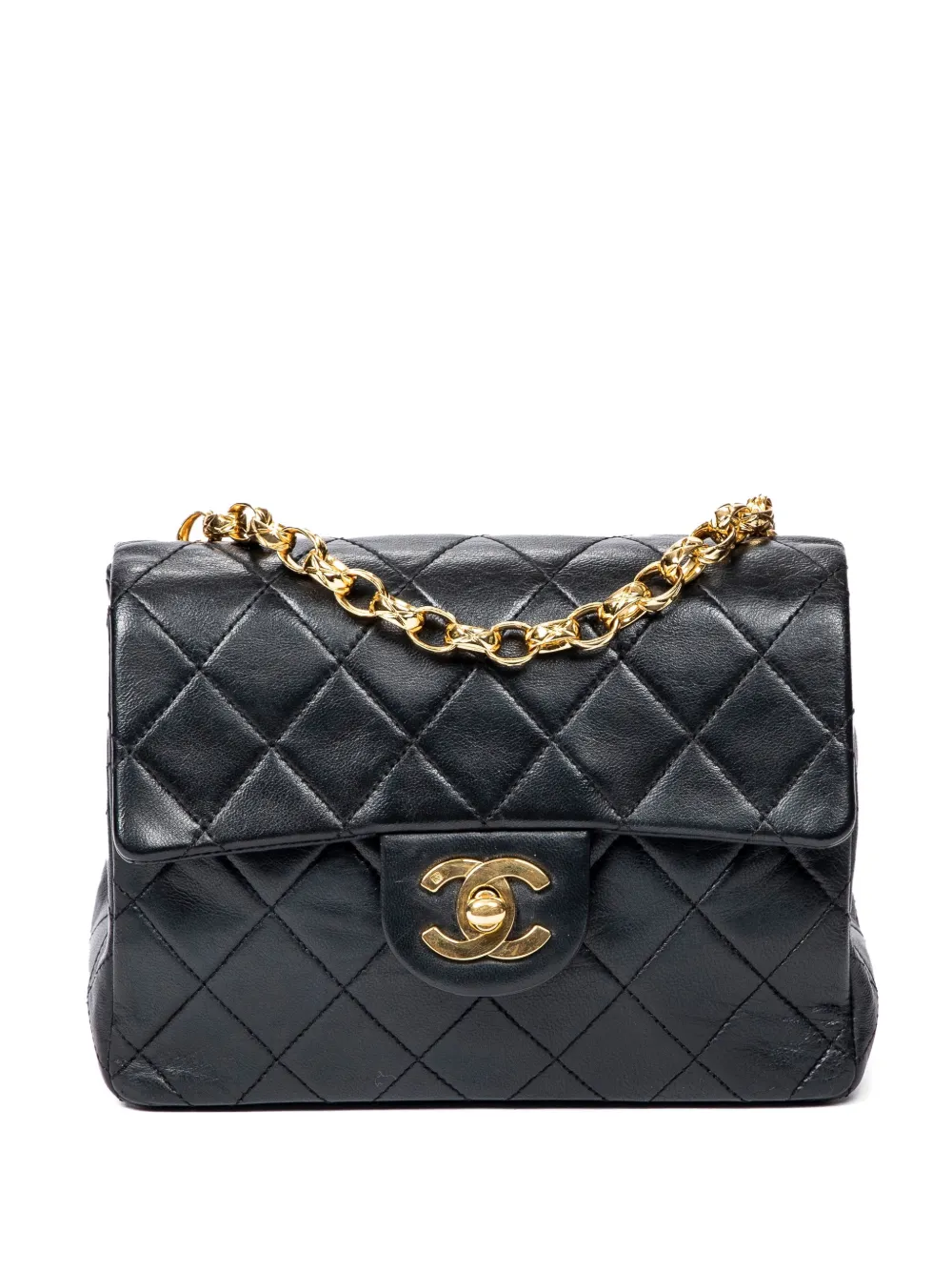 CHANEL Pre-Owned Borsa a spalla Square Classic Flap mini 1989-1991 - Nero