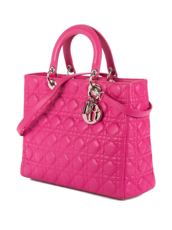 Christian Dior ピンク キルティング ハンドバッグ Christian Dior Pre-Owned キルティング ハンドバッグ | ピンク