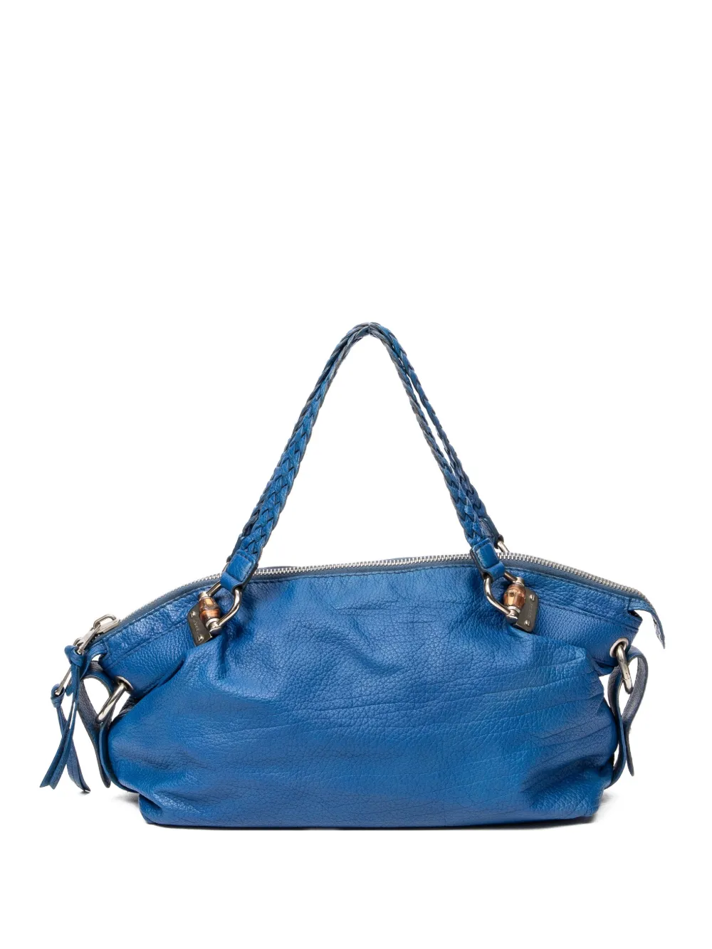 Gucci Pre-Owned Borsa a spalla Bamboo Bar Boston - Blu