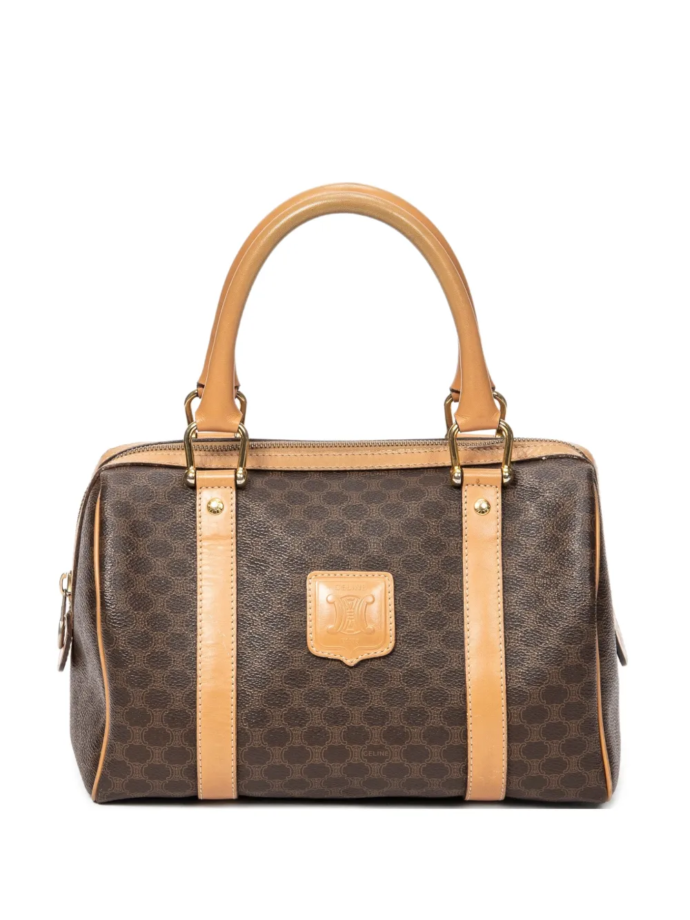 Celine Pre-Owned Borsa a spalla Boston mini - Marrone