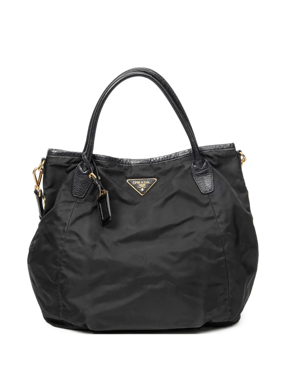 Prada Pre-Owned Borsa tote media con logo - Nero