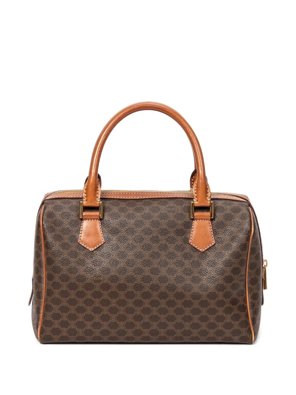 Celine Pre-Owned Pre-owned Mini Boston tas met handgreep en rits - Bruin