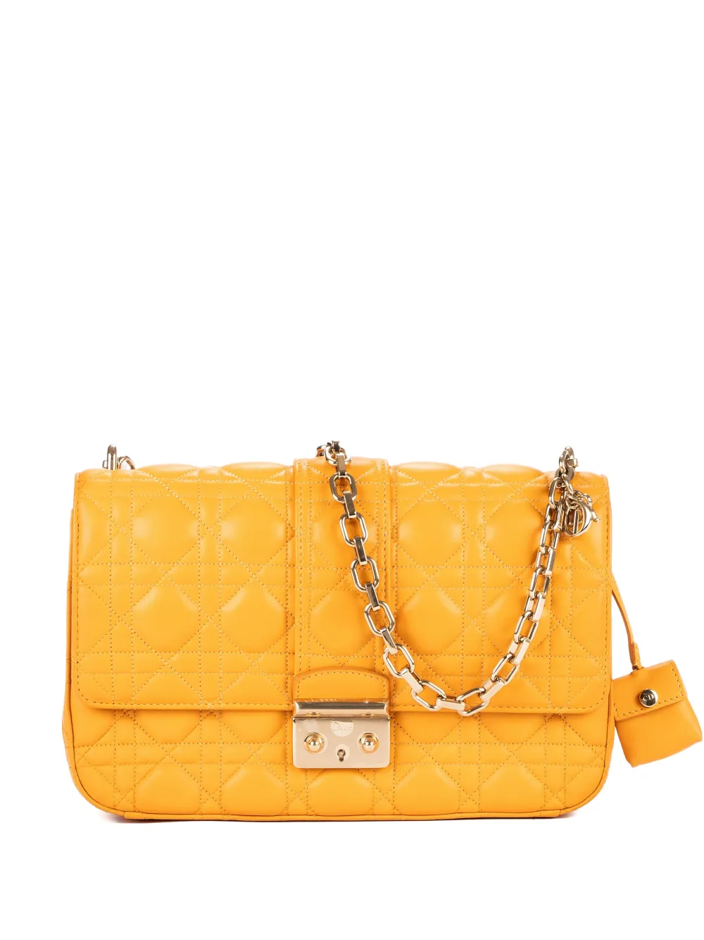 Pre-owned Dior Miss Shoulder Bag In Yellow