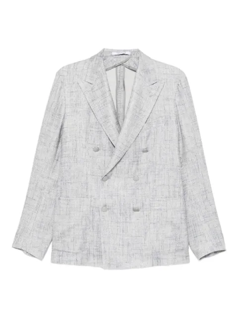 Tagliatore Double-breasted patterned jacket
