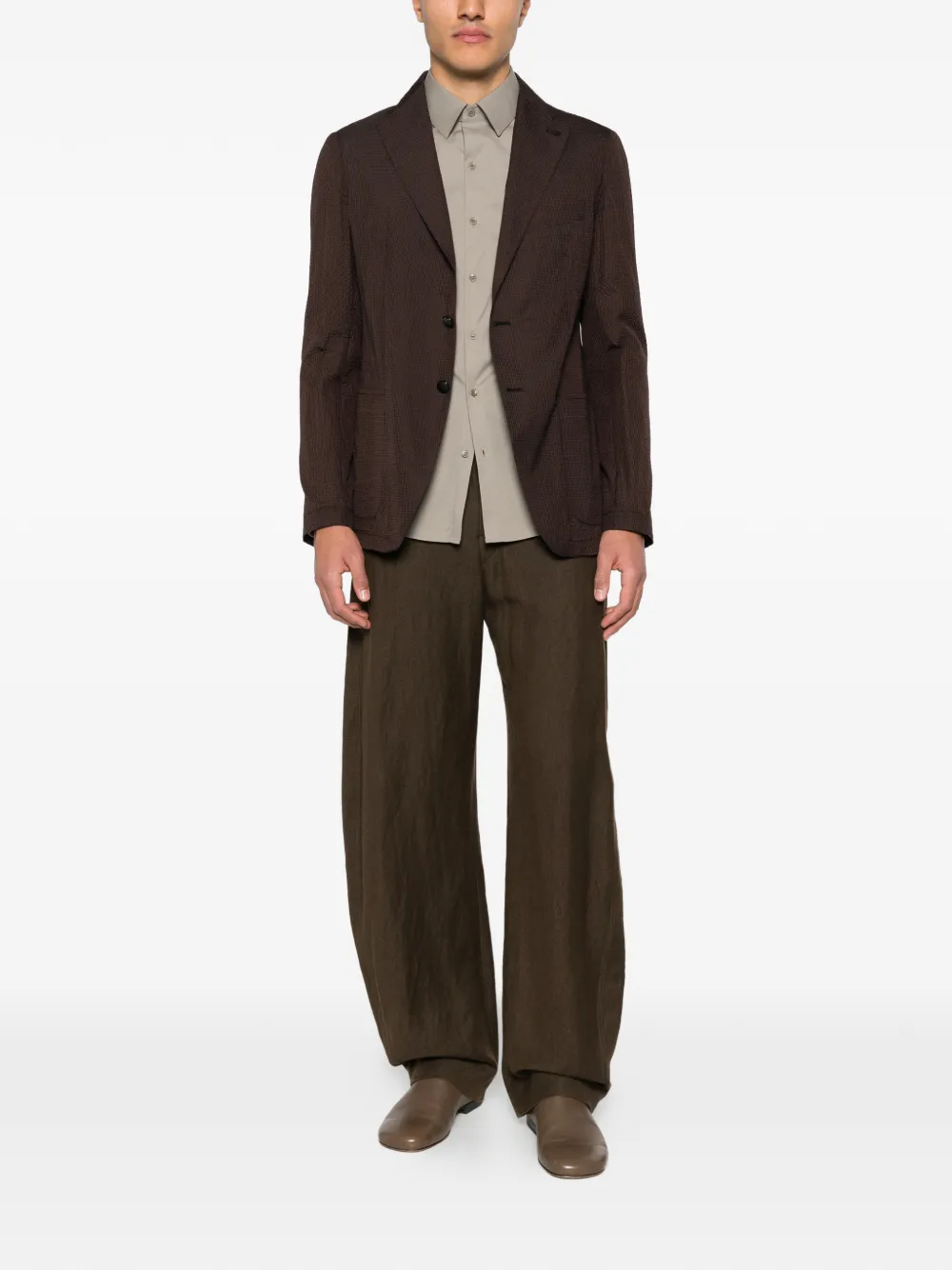 Tagliatore Blazer met textuur Bruin
