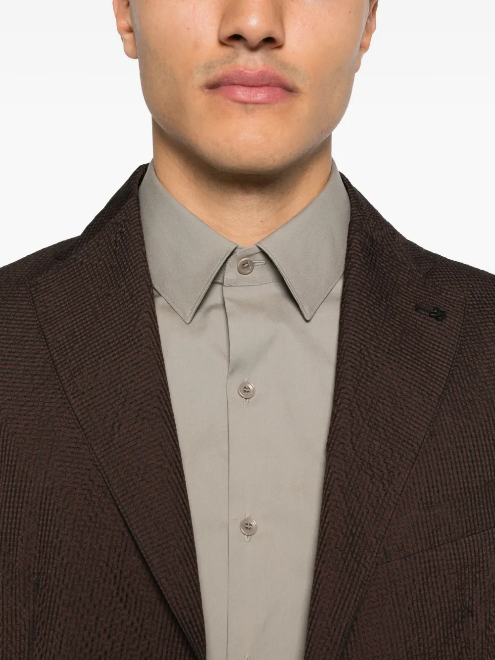 Tagliatore Blazer met textuur Bruin