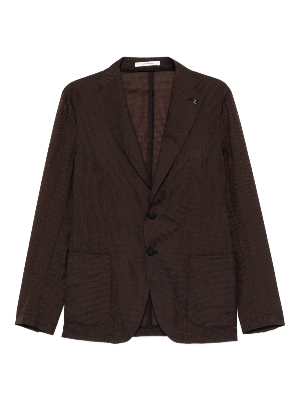 Tagliatore textured blazer - Brown