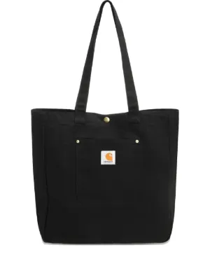 Carhartt WIP Bolsa Tote De Algodão Orgânico | Preto | FARFETCH BR