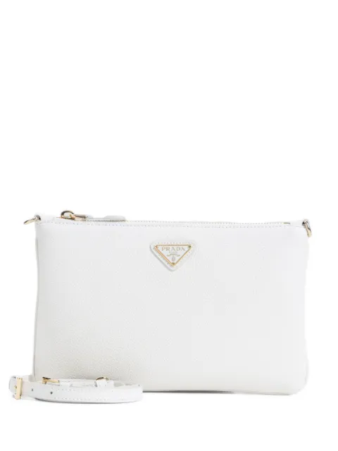 Prada clutch med trekantet logo