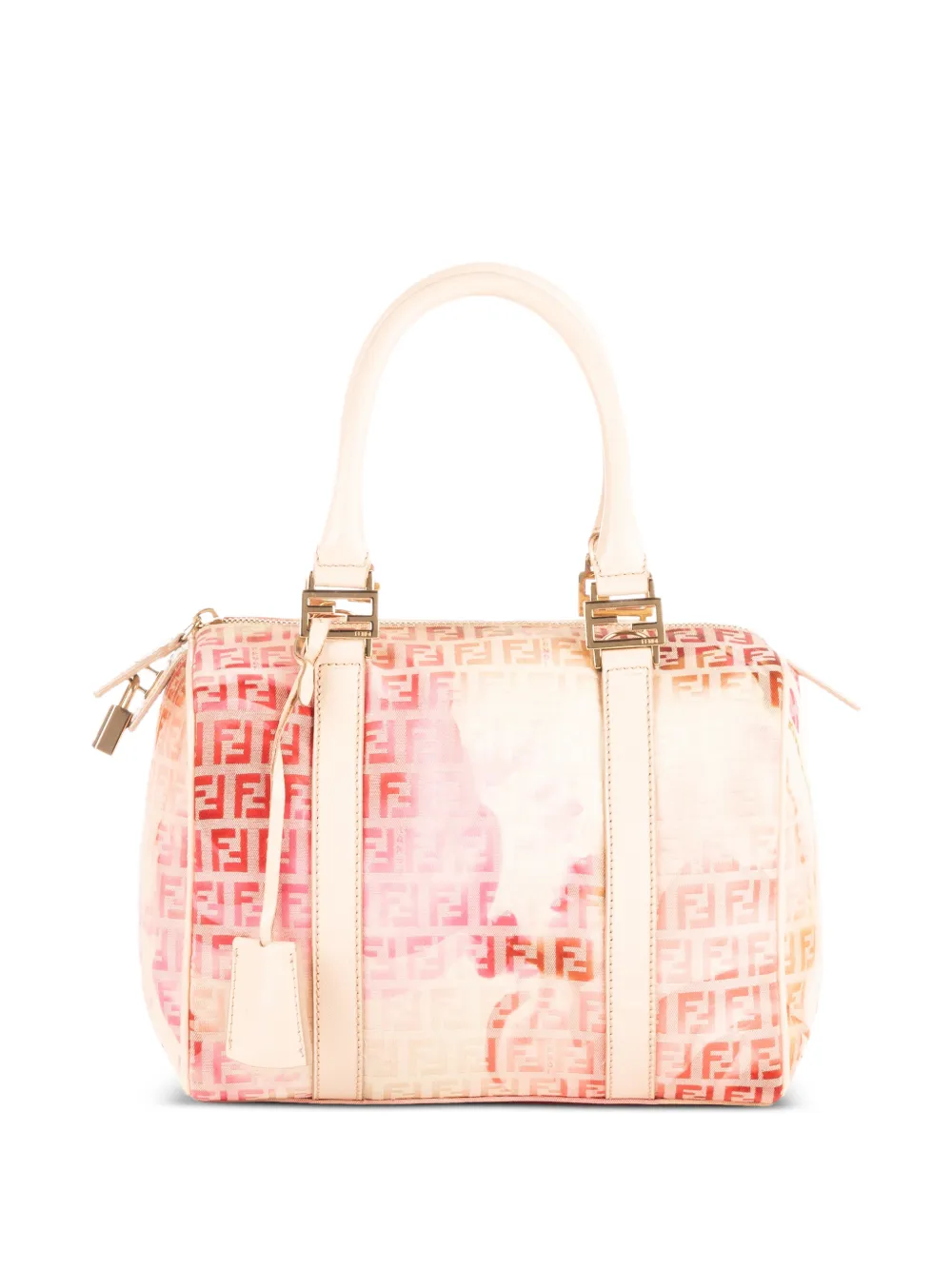 Fendi Pre-Owned Borsa tote Boston a fiori piccola - Toni neutri