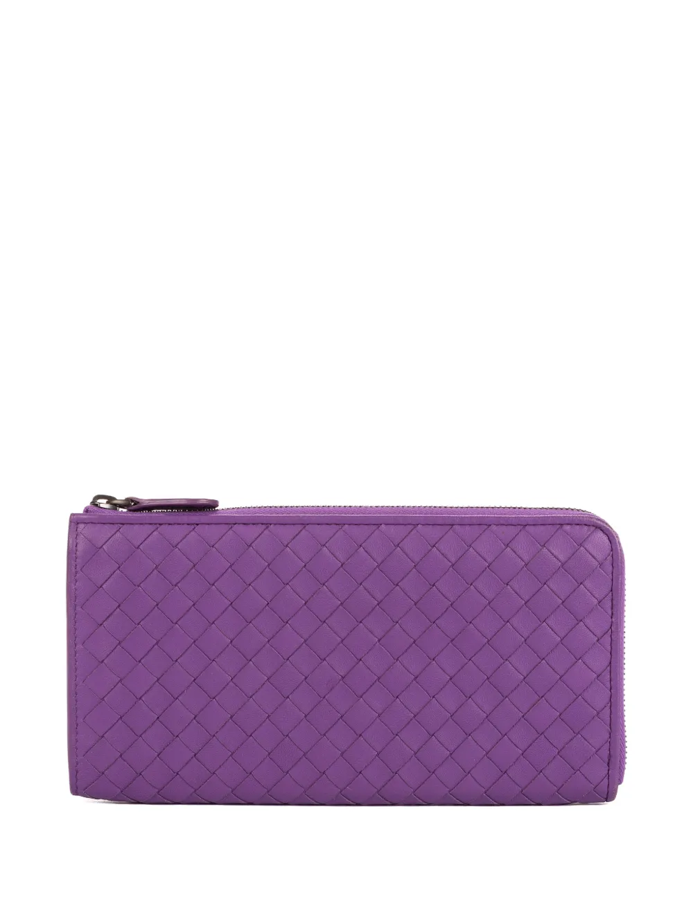 Bottega Veneta Pre-Owned Portafoglio Intrecciato con zip - Viola