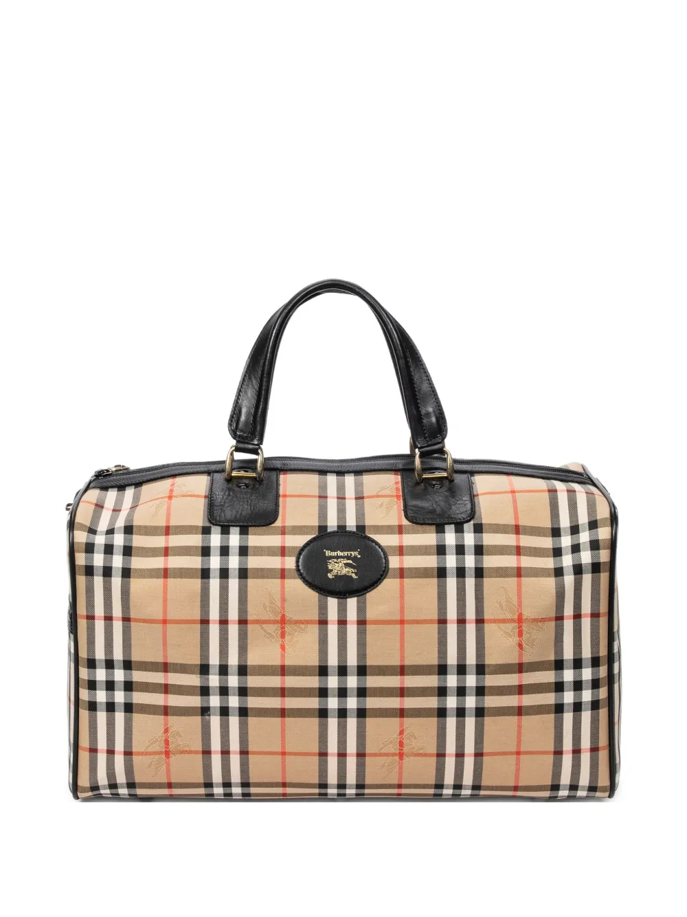 Burberry Pre-Owned Borsa Boston media - Toni neutri