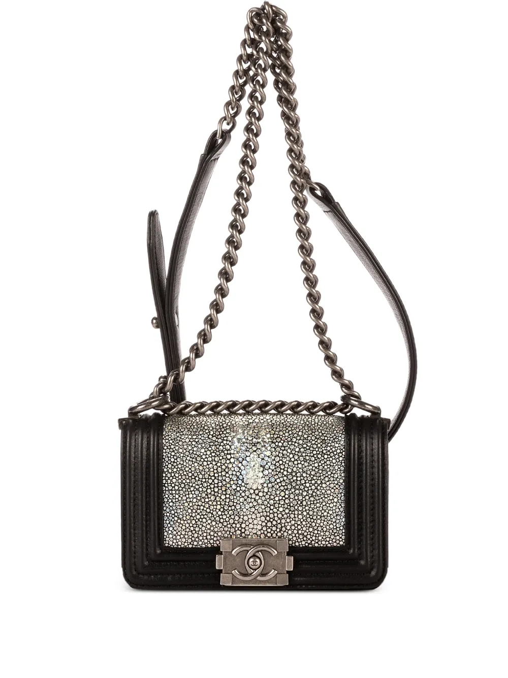 CHANEL Pre-Owned Borsa a tracolla mini in pelle - Nero