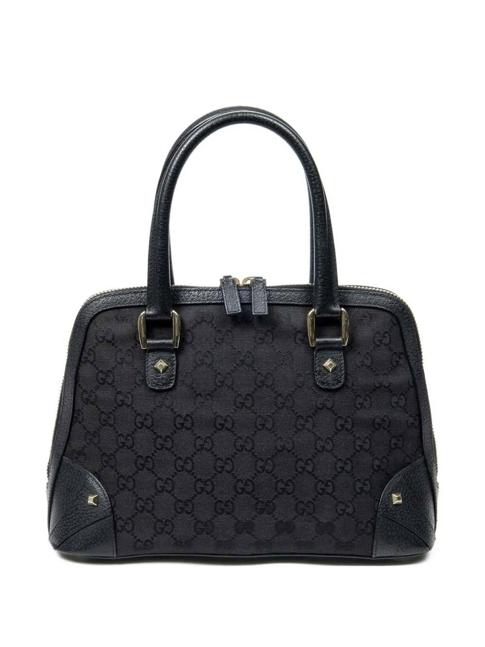 Gucci Pre-Owned Borsa tote Horsebit Nail Dome media - Nero