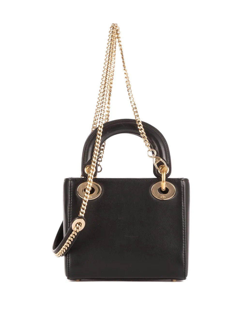 Dior Pre-owned X Niki De Saint Phalle Mini Lady Dior Heart-motif Tote Bag in Black, view 2