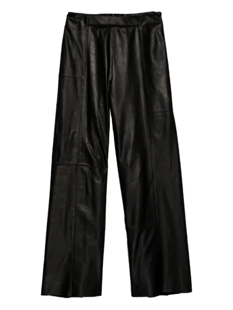 AERON Ring Detail Leather Trousers