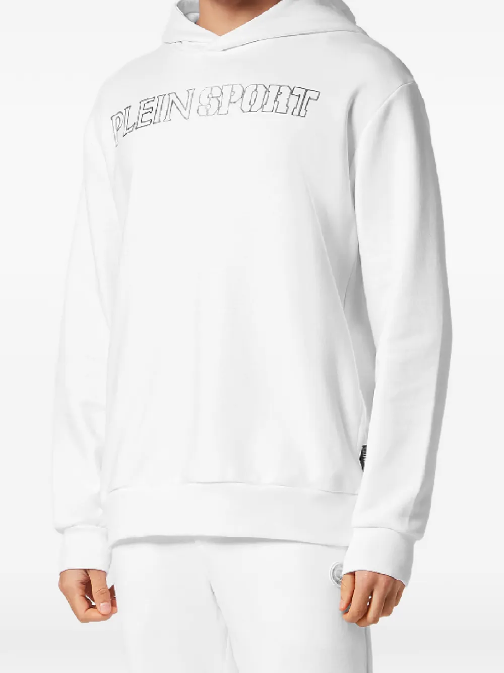 Plein Sport Hoodie met logoprint Wit