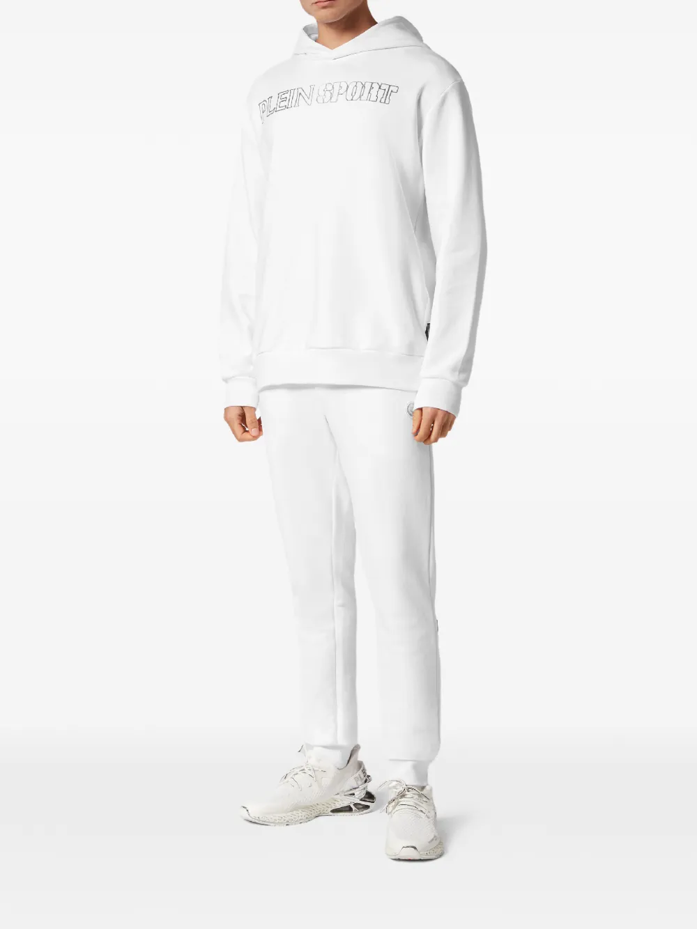 Plein Sport Hoodie met logoprint Wit