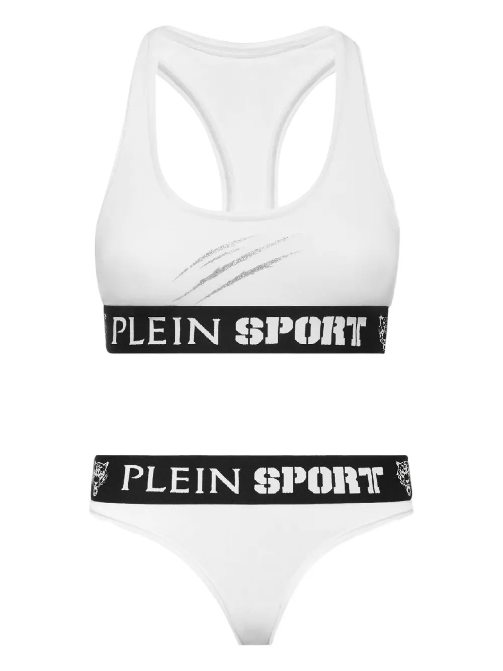 Plein Sport logo-band underwear set - Bianco