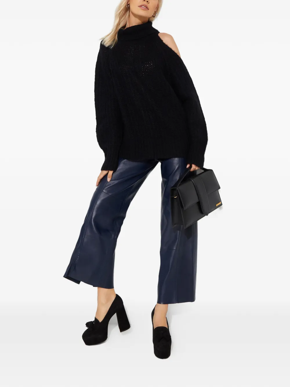 AERON leather trousers - Blauw