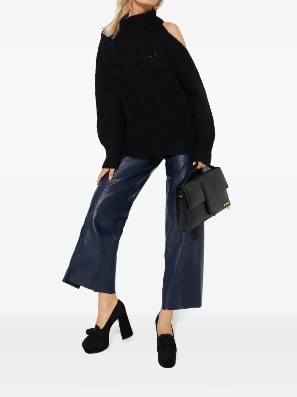  Aeron Leather Trousers - Blue 